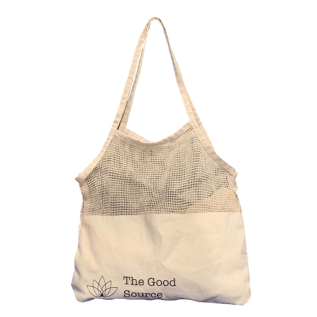 Mix Mesh Cotton Tote